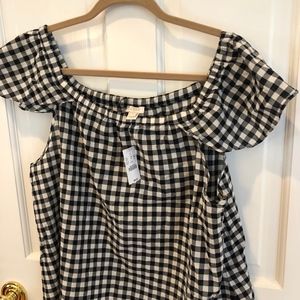 J Crew off shoulder blouse